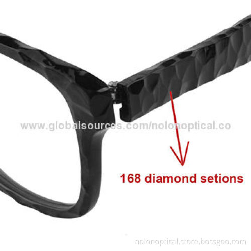 2014 China Manufacture Newest Acetate Optical Frame with 168 Diamond Section